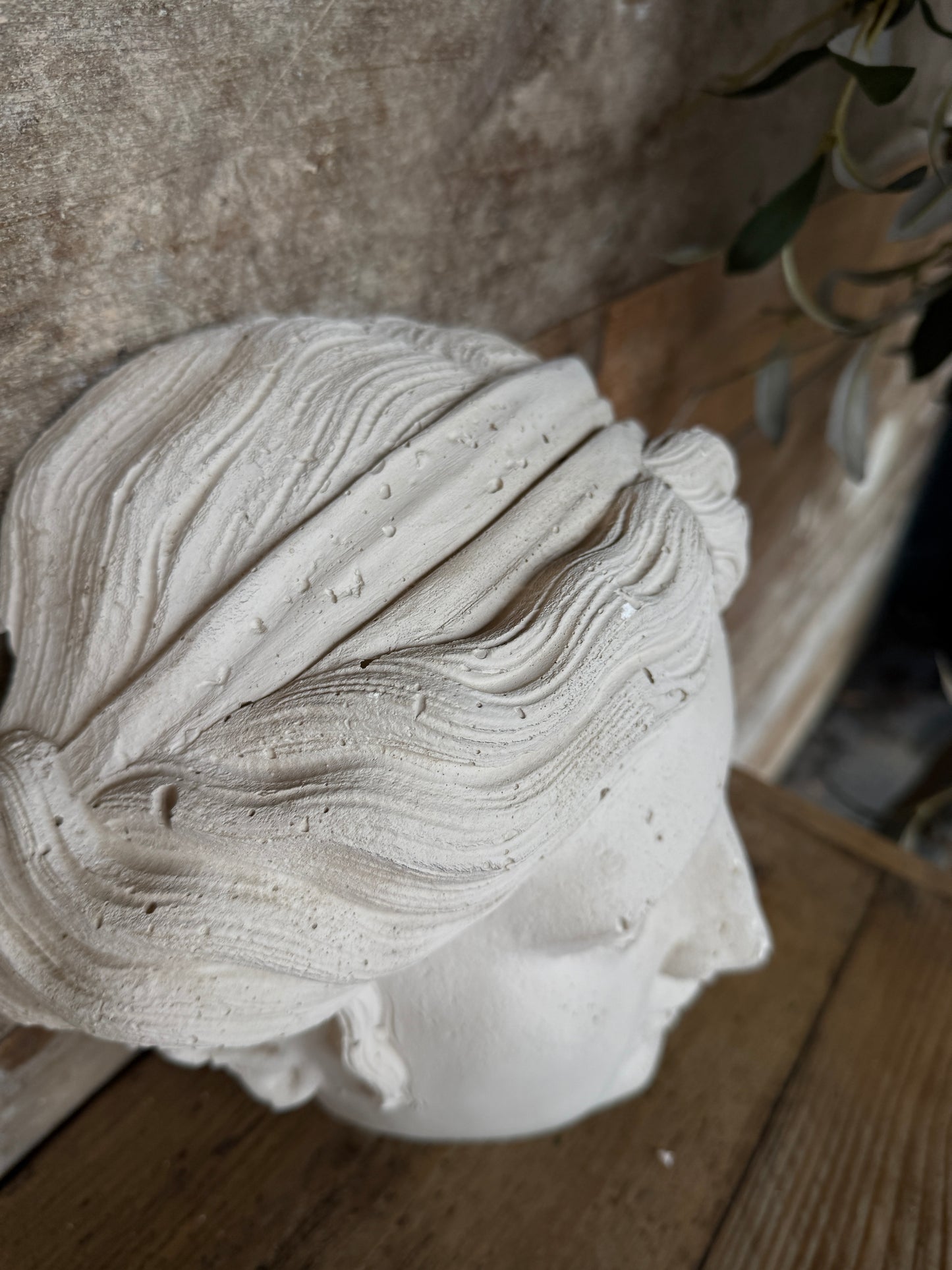 Plaster female Greek head