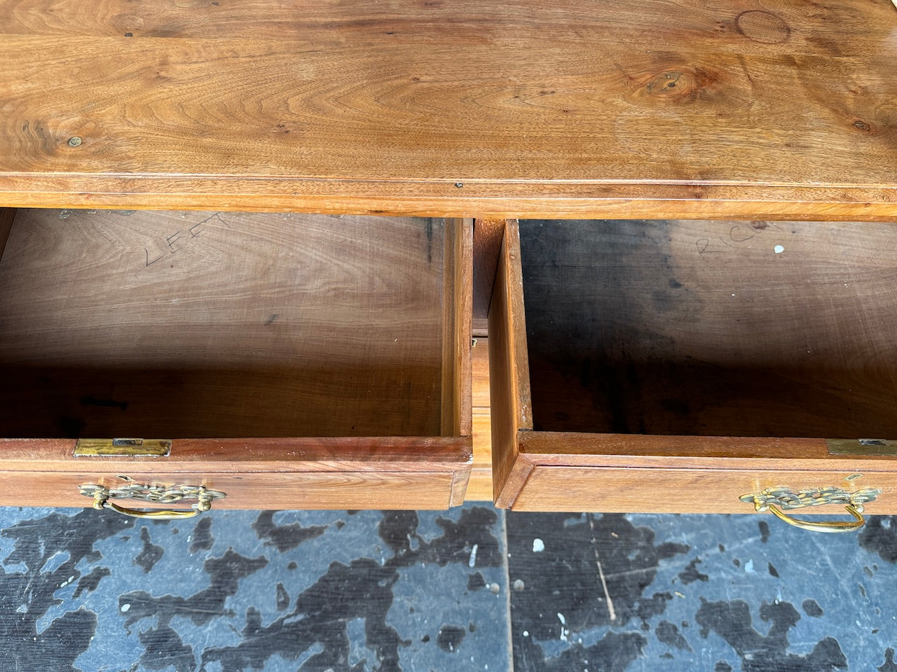 Edwardian walnut chest of drawers