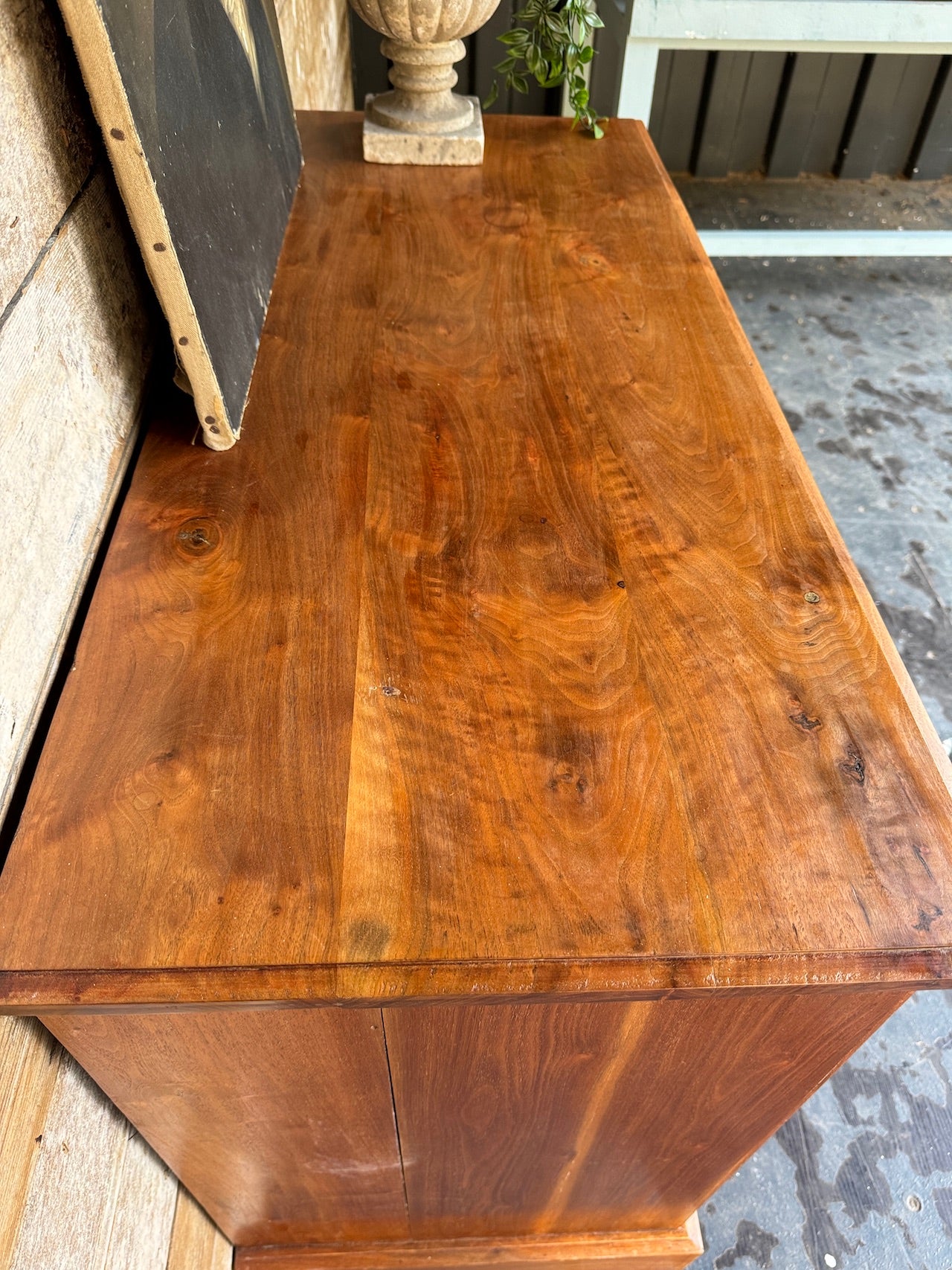 Edwardian walnut chest of drawers