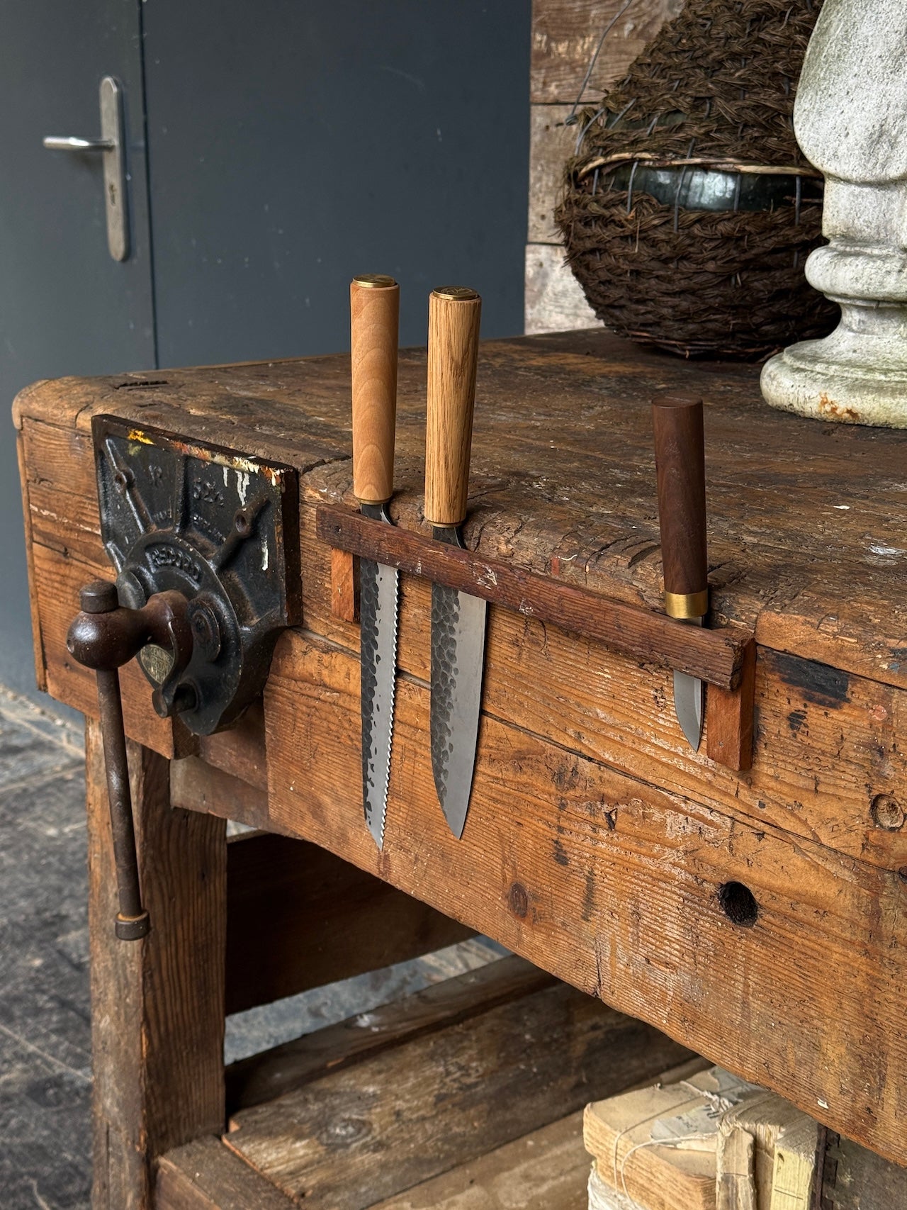 Fabulous, big ex workbench - superb kitchen island