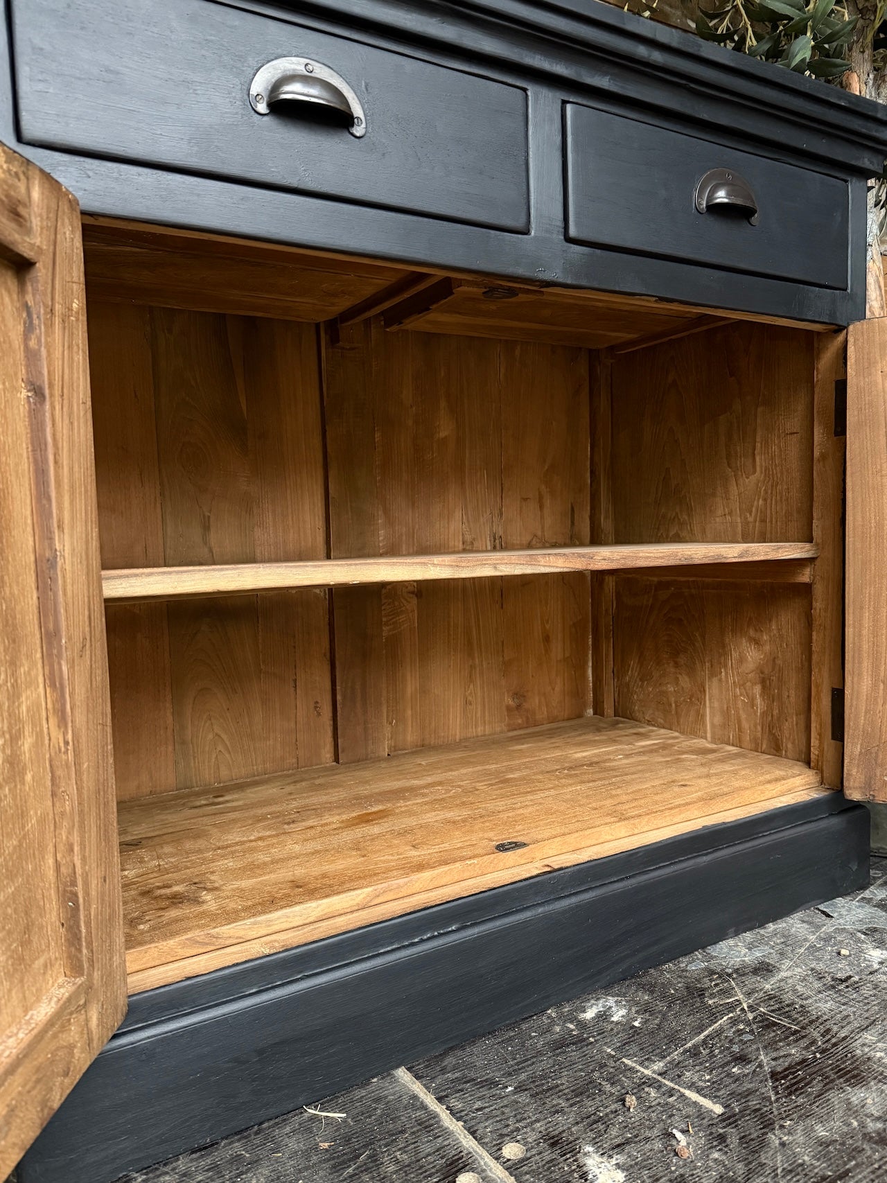 Handpainted old pine sideboard