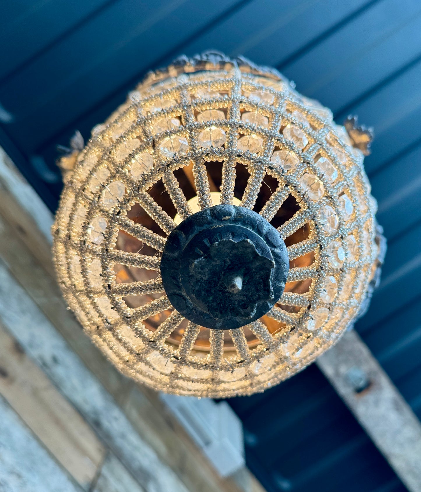 Small acorn chandelier