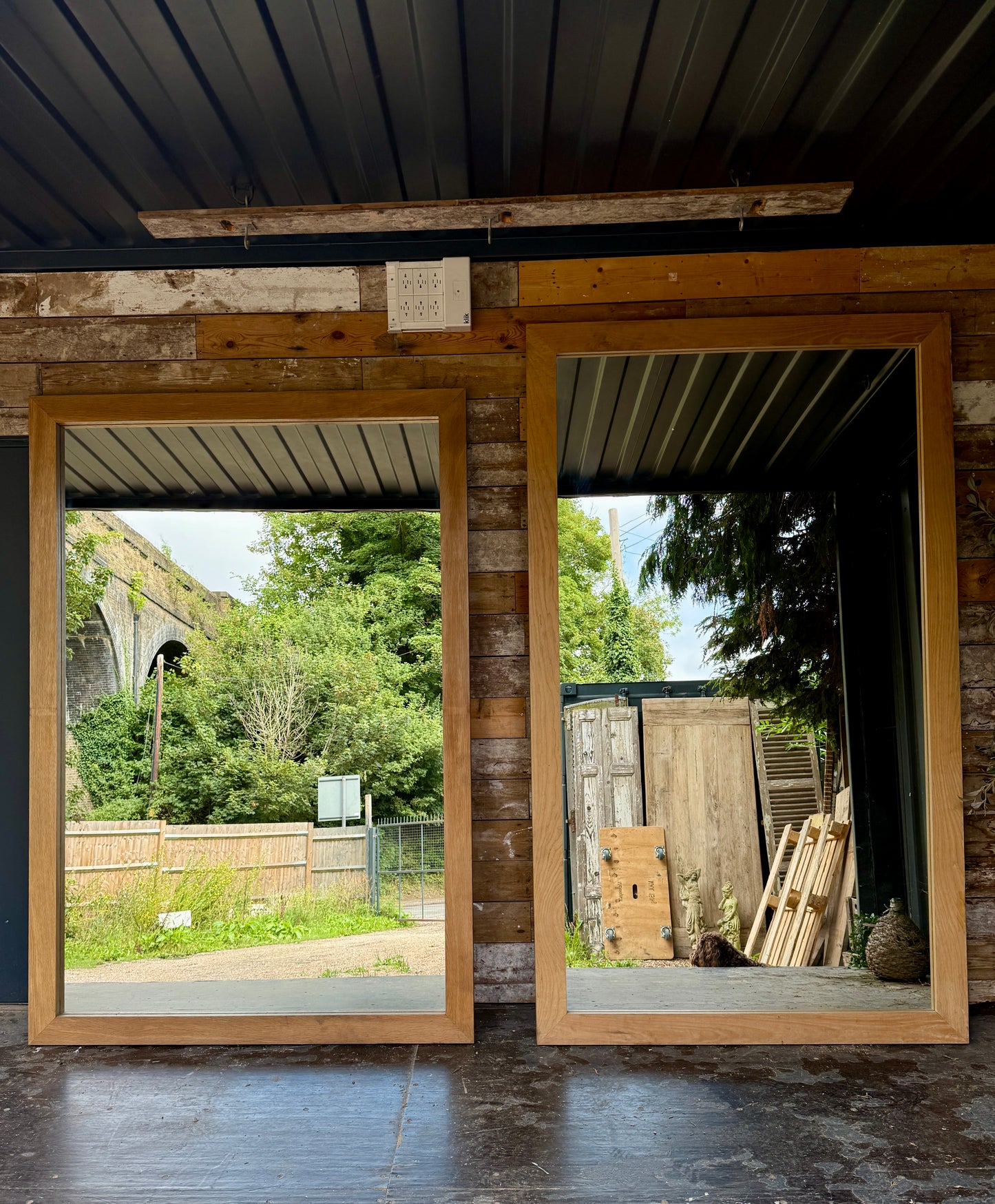 Huge Ash Leaner Mirror