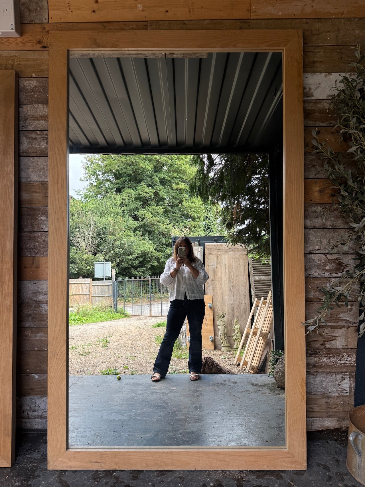 Huge Ash Leaner Mirror