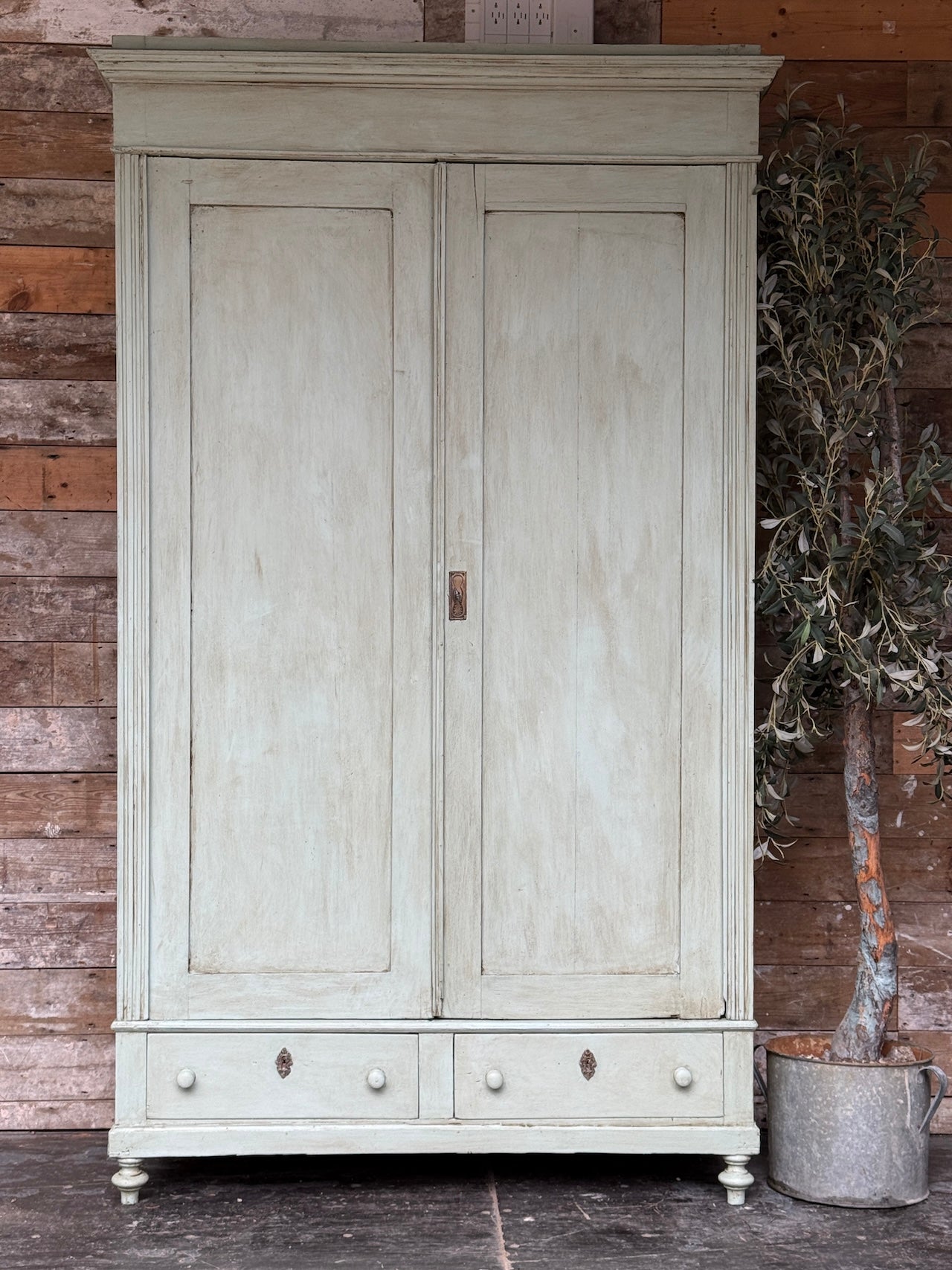 Handsome vintage knockdown wardrobe