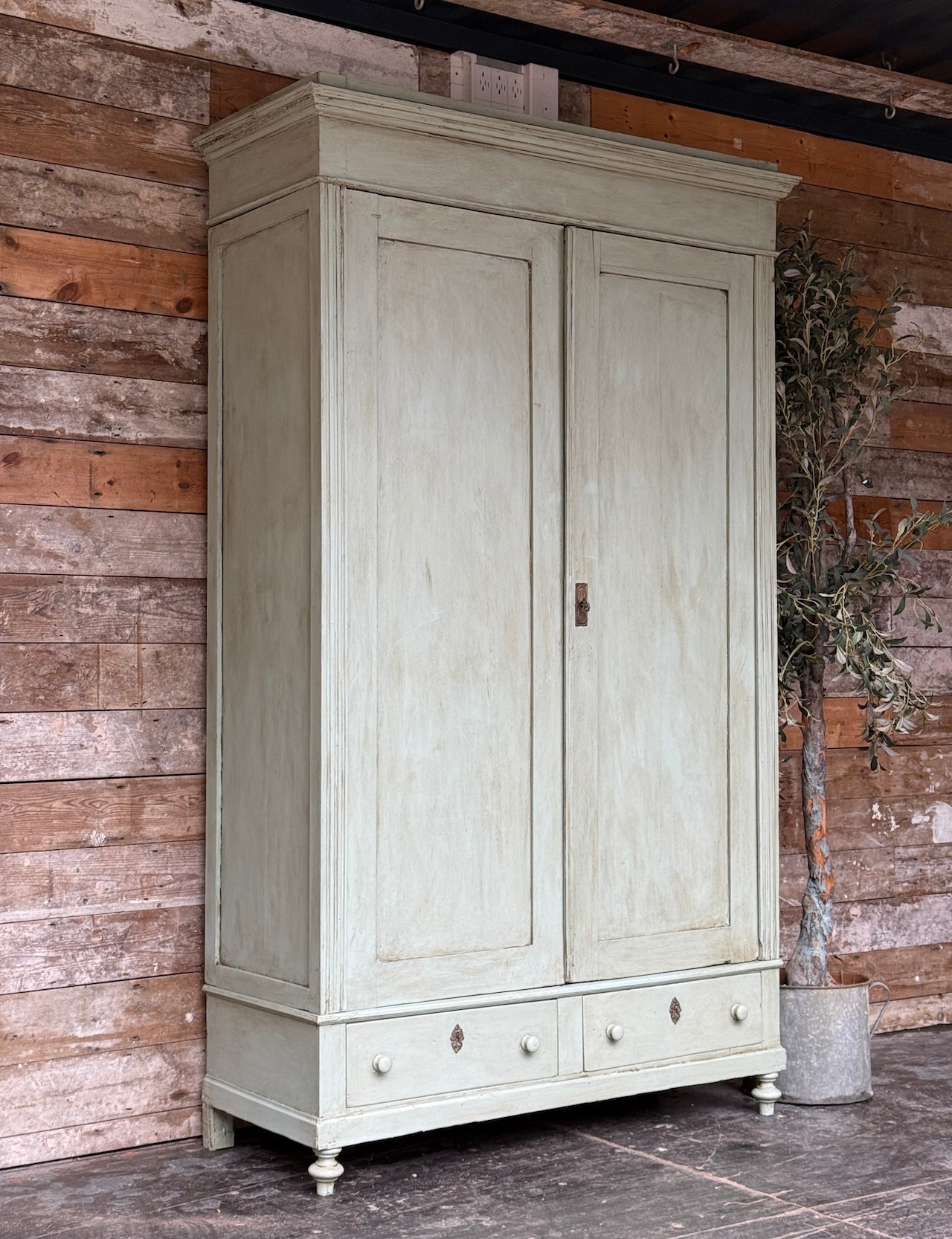 Handsome vintage knockdown wardrobe