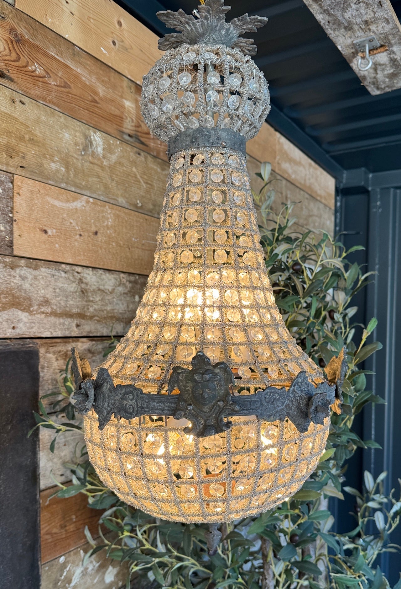 Small empire style chandelier