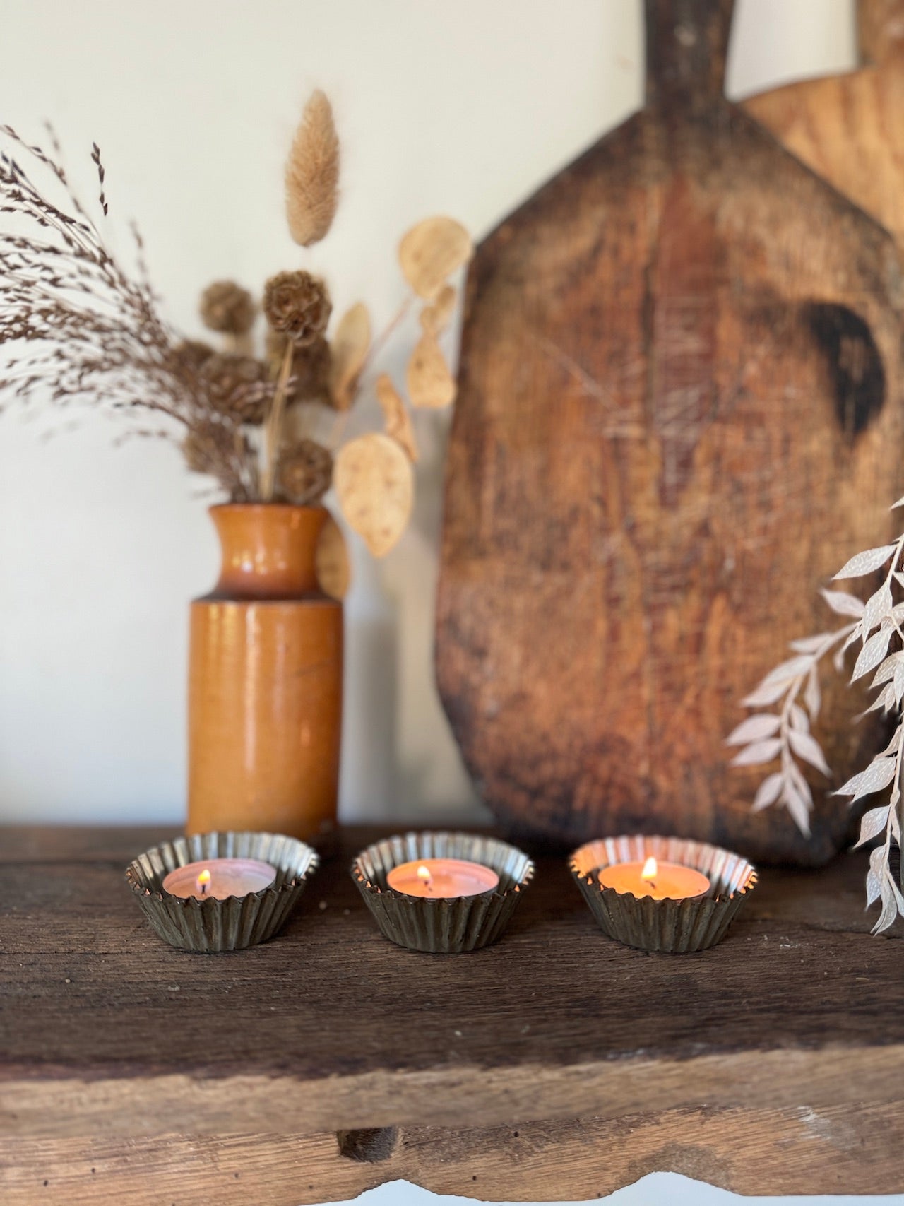 Pretty vintage fluted tart tins