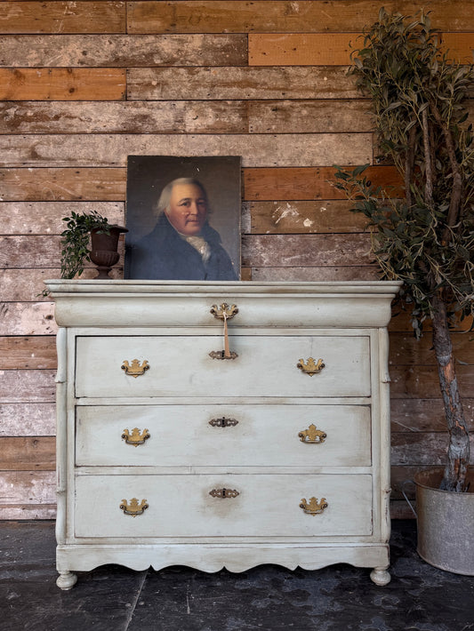 Gorgeous handpainted French chest of drawers