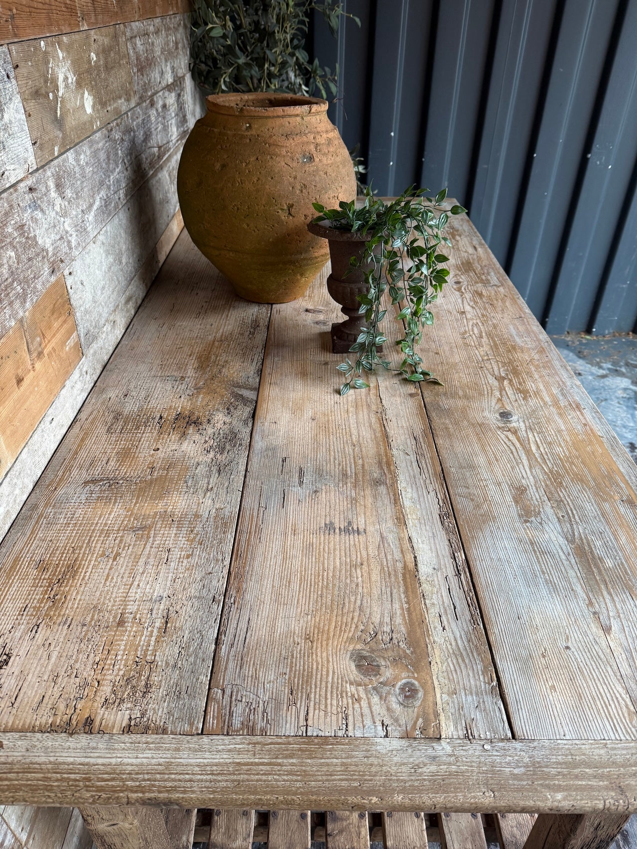 Rustic ex army barracks workstation