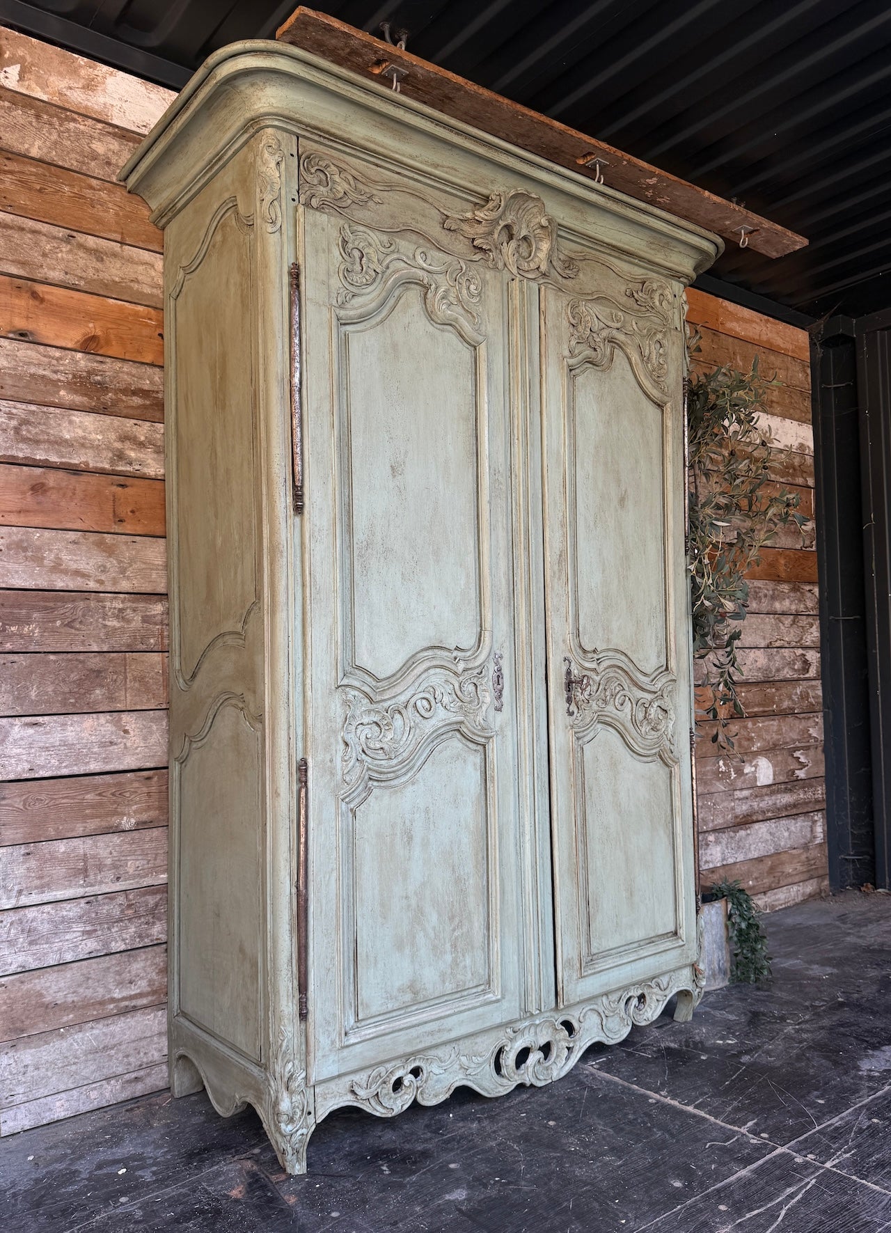 Antique French Louis XV style armoire