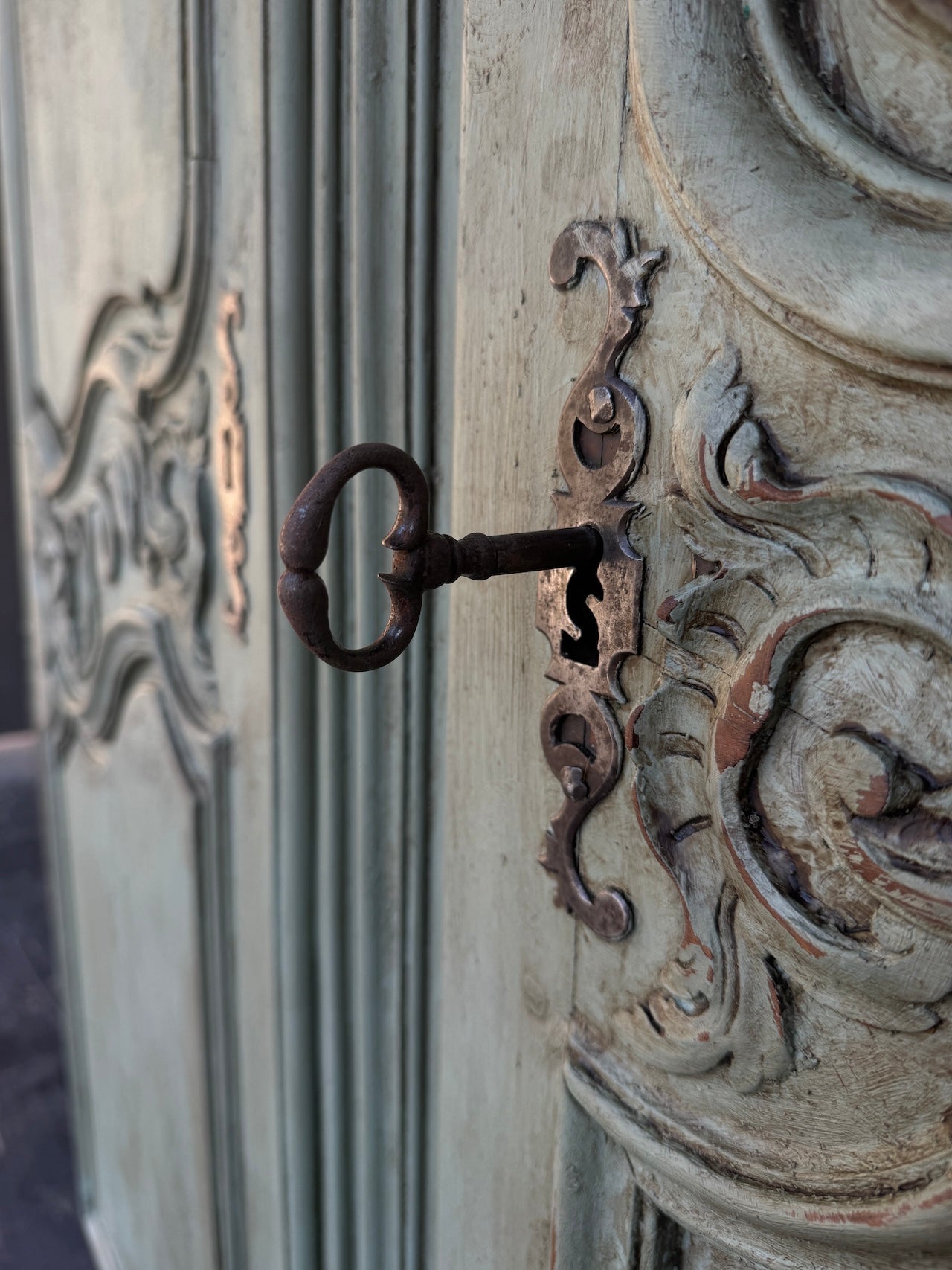 Antique French Louis XV style armoire
