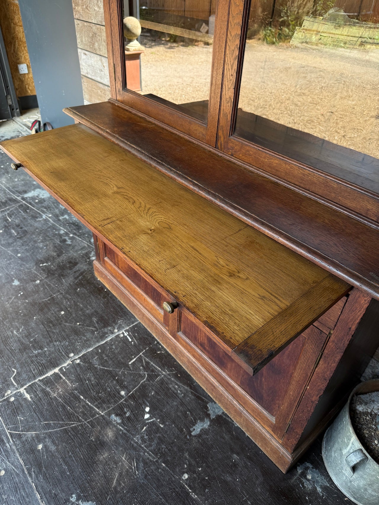 Glazed Victorian dresser / bookcase