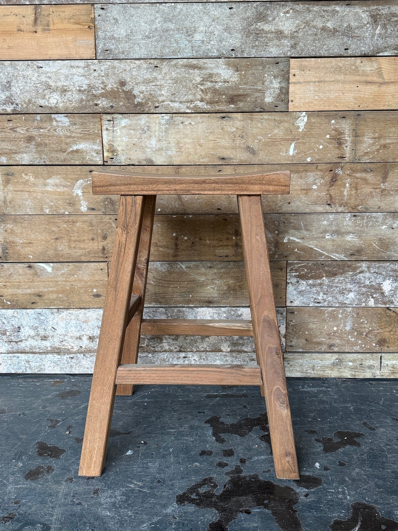 Rustic elm bar stools