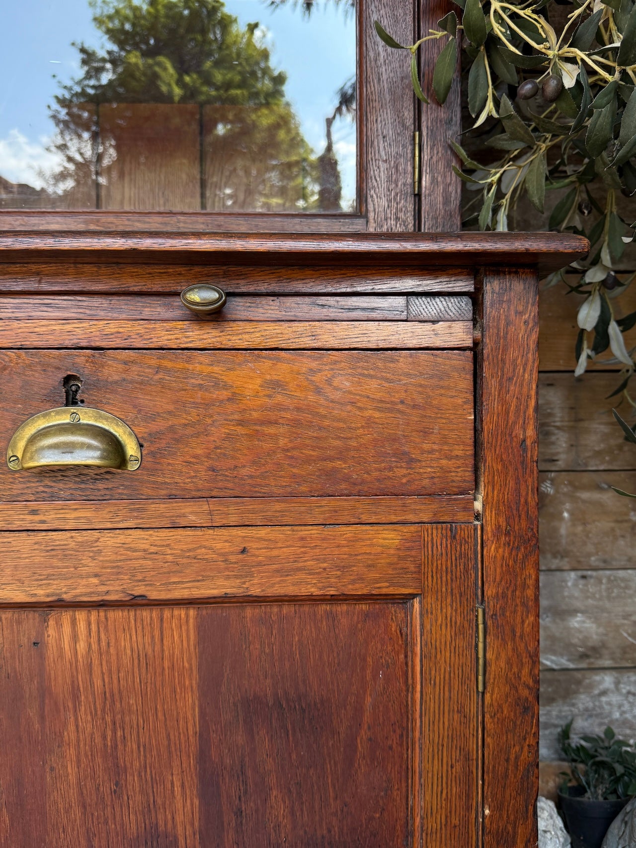 Glazed Victorian dresser / bookcase