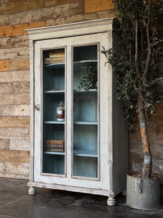 Painted Dutch armoire - rare size