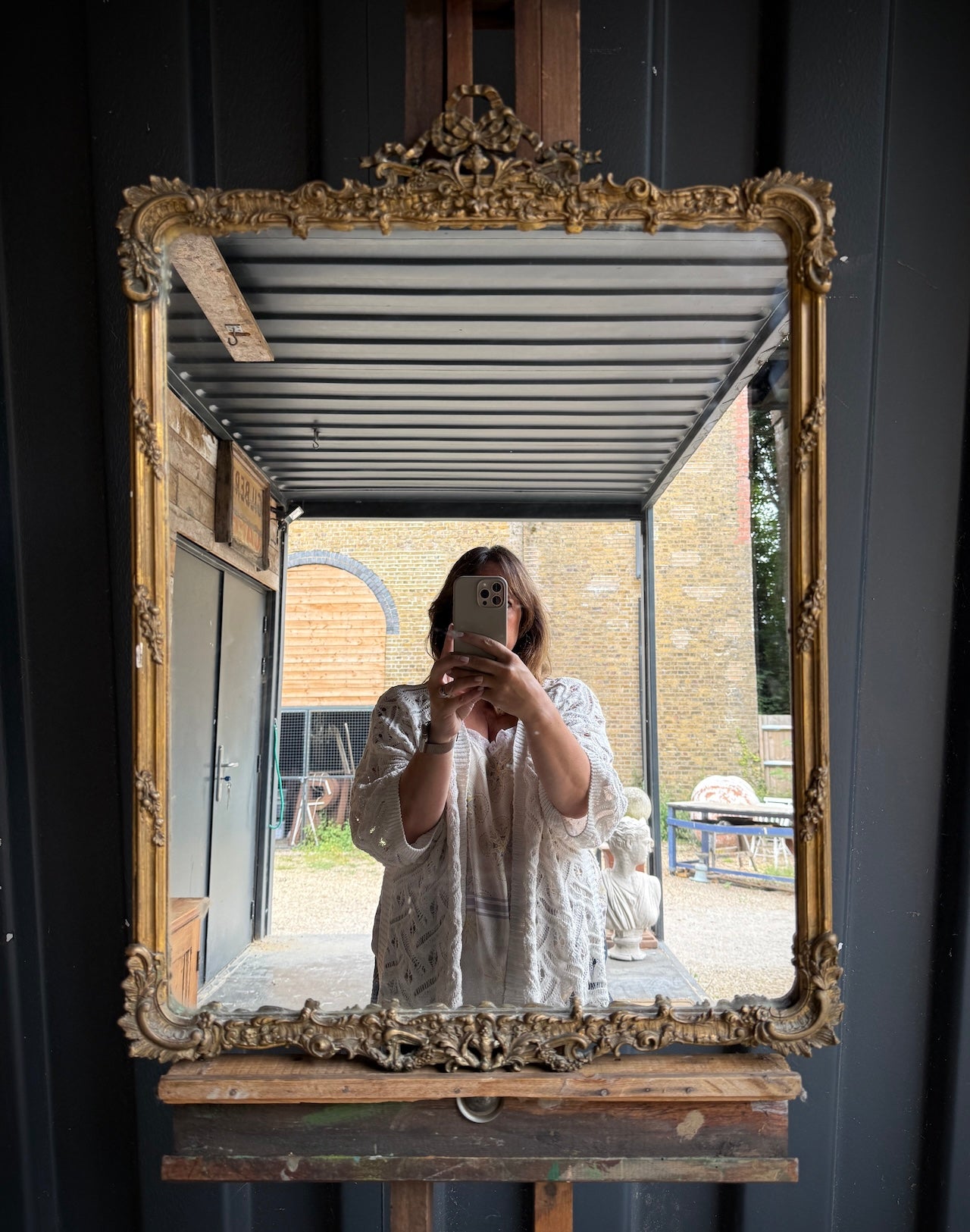 French gilt mirror