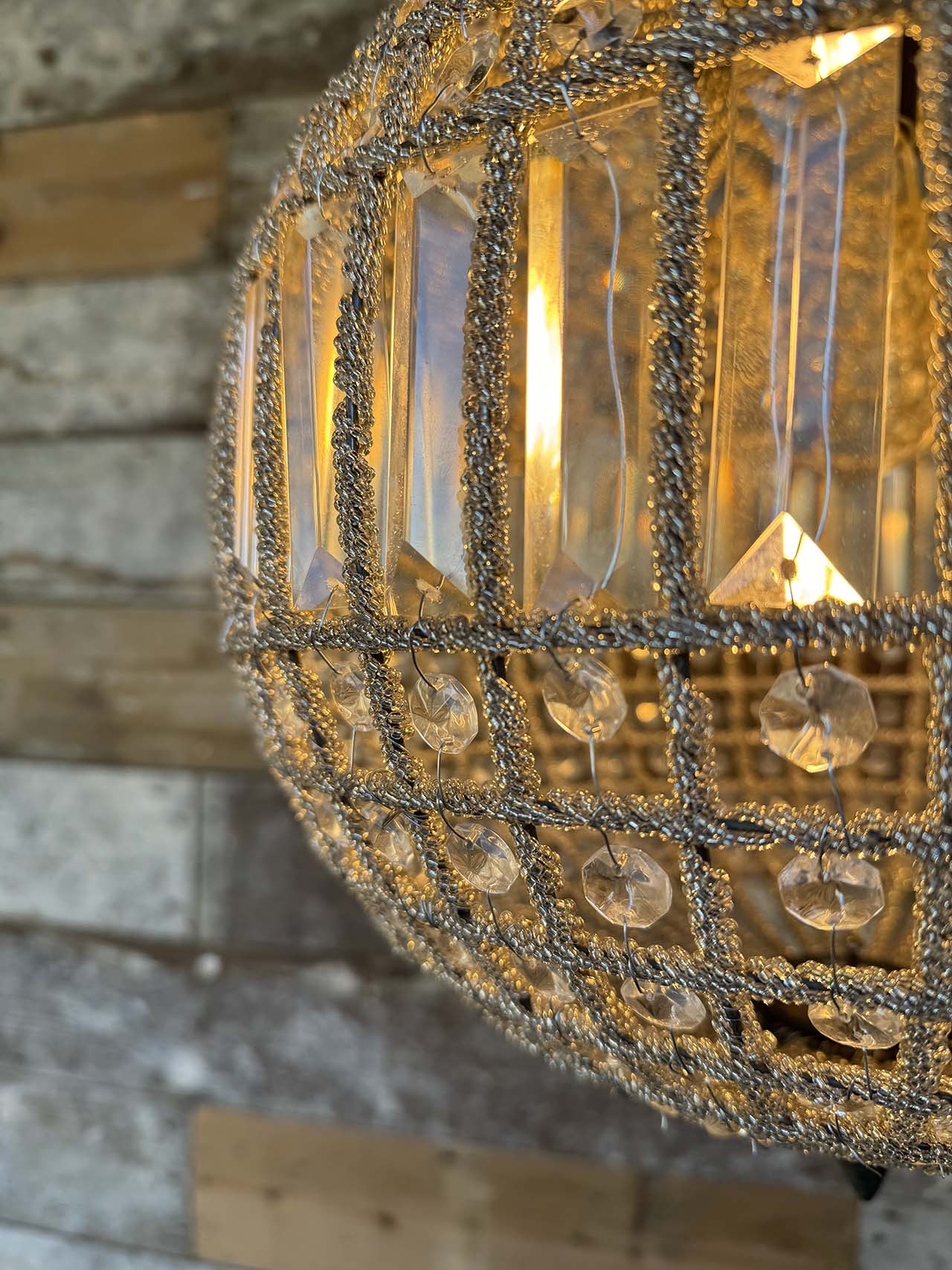 Small ball chandelier